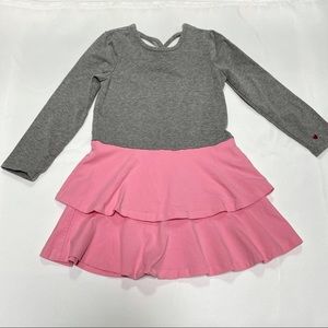 Hanna Andersson L/S Girls tiered dress.